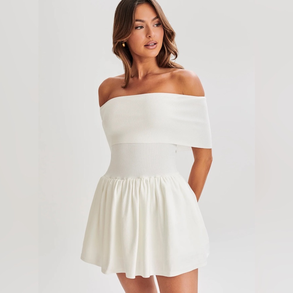 Meshki Lydia dress white sz XS NWT